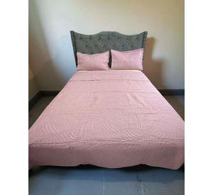 QUILT COLCHA DE LUJO VERANO 2 PLAZA ROSA