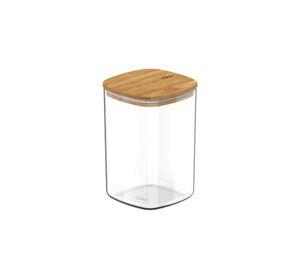 Contenedor Hermético con Tapa Bambú Keep 1 lt Transparente Ou
