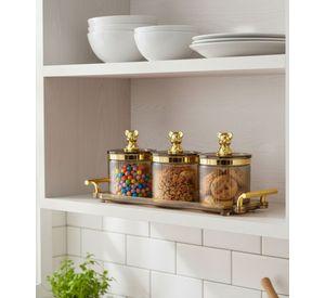 Frasco Decorativo Moderno Juego Adorno Hogar Contenedor Jhn