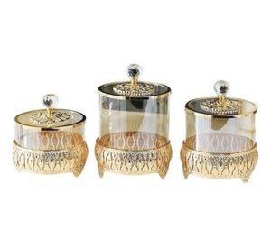 Set 3 Frascos Decorativos Multifuncional Almacenamiento Jhn