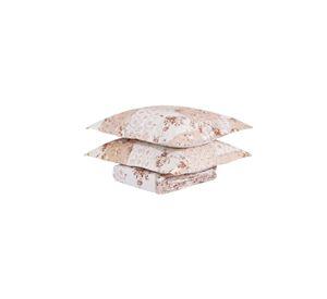 QUILT ANDES ESTAMPADO PATCHWORK BEIGE 1.5 PLAZAS