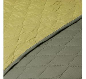 Quilt Bicolor Masel 2 plazas verde olive - pistacho 220x250
