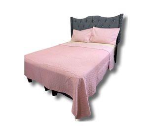 QUILT COLCHA DE LUJO VERANO DELGADO KING ROSA