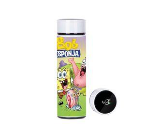 TERMO INDICADOR LED  BOB ESPONJA  450 ML