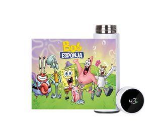 TERMO INDICADOR LED  BOB ESPONJA  450 ML