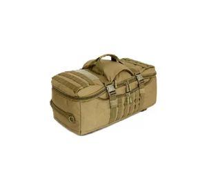 Bolso mochila táctico militar Molle 60L color café
