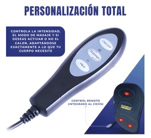 Cojin Masajeador Electrico Con Calor Para Auto Oficina Casa