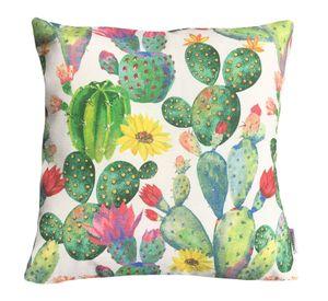 COJIN DECORATIVO DISEÑO CACTUS VERDE 50x50 RELLENO