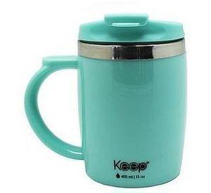 MUG TERMO COLORES 400ML KEEP turquesa