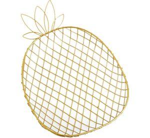 Frutero Metal Piña Dorado