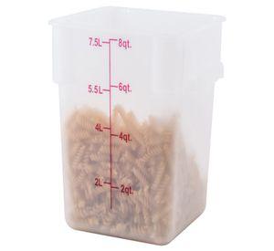 CONTENEDOR DE ALIMENTOS TRANSLUCIDO 8 QT WINCO