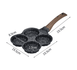 Sartén 4 Divisiones Huevos Hamburguesas Hot Cake Con Diseños