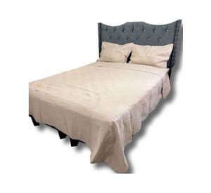 QUILT COLCHA DE LUJO VERANO DELGADO PLAZA Y MEDIA BEIGE