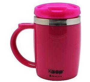 MUG TERMO COLORES 400ML KEEP fucsia