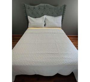 QUILT COLCHA DE LUJO VERANO DELGADO 2 PLAZAS GRIS