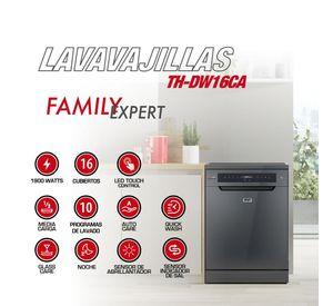 Lavavajillas 16 cubiertos inox dark TH-DW16CA
