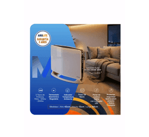 Convector Electrico Digital Airolite 2000w Con Timer 24h wi fi