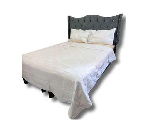 QUILT COLCHA DE LUJO VERANO DELGADO 2 PLAZAS BLANCO