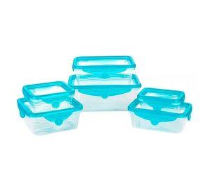 taper Tupper Hermetico Pack 6 + Tapa Silicona Flexible
