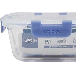 HERMETICO CUADRADO 800ML GLASS KEEP