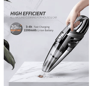 Aspiradora Portátil  Inalámbrica Auto-hogar Potencia 120w