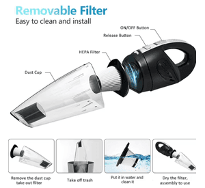 Aspiradora Portátil  Inalámbrica Auto-hogar Potencia 120w