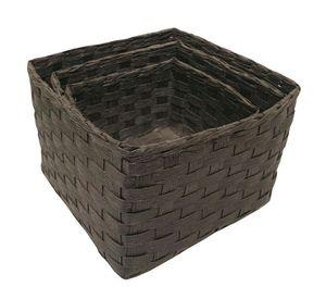 Cestas negras set de 3