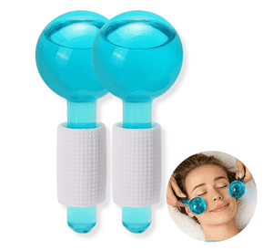 Pack 2 Esferas Reafirmante Masajeador Facial Terapia De Frío