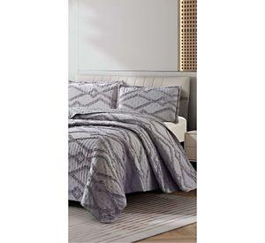 CUBRECAMA QUILT CON DISEÑO GEOMETRICO RELIEVE 2 PLAZAS 230 x 250 cm 03
