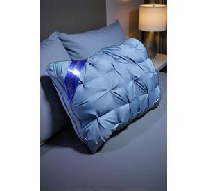 Almohada Genérica Estándar Firme Alta Calidad Micro Fibra Azul 01