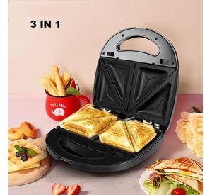Sandwichera 3 en 1 Multiuso de Desayuno, Tostadas, Waffles