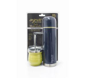 Set de Mate 4 en 1 Bolso Mate con Mombilla y Termo Bala