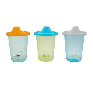SET 3 REUSABLE CUPS KEEP KIDO COLORES