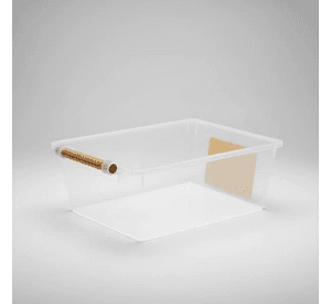 Caja Organizadora Transparente Con Asa