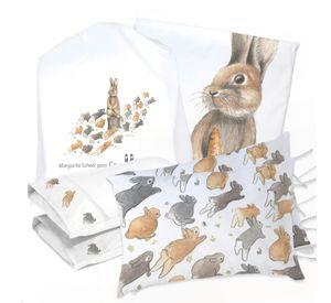JUEGO DE CAMA FUNDA DE PLUMÓN + SABANA BAJERA + 4 FUNDAS ALMOHADA PEDRO RABBIT 2 PLAZAS