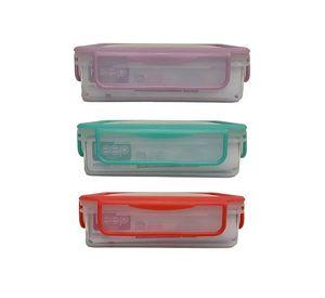 HERMETICO PP 600ML RECTANGULAR VERDE
