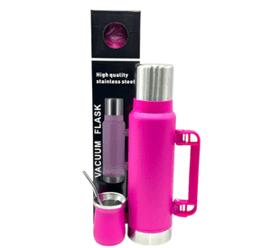 Termo Mate 120ml + Envase 50ml Bombilla Acero Inoxidable