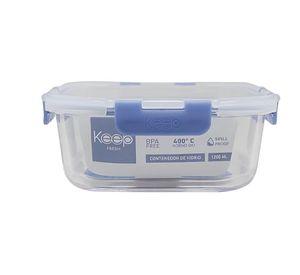 HERMETICO CUADRADO 2200ML GLASS KEEP MORADO