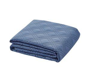 QUILT ANDES LISO AZUL 1.5 PLAZAS