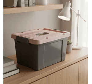 Caja Organizadora Plastica Con Tapa 15 Litros