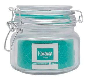 FRASCO HERMETICO KEEP 500 ML CELESTE