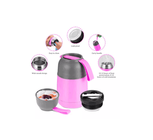 Termo De Comida Acero Inoxidable De 650ml + Cuchara