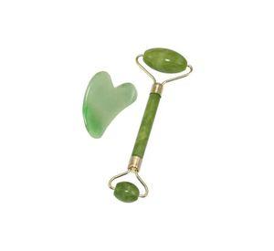 Rodillo Masajeador Facial Piedra Jade 100% Natural