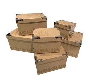 Cajas Beige set de 6