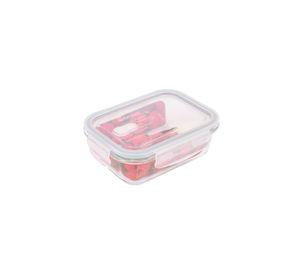 Contenedor Hermetico Vidrio Rectangular 680ml
