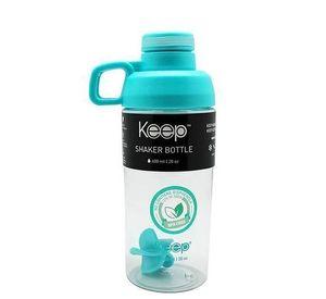 BOTELLA SHAKER 600ML KEEP celeste
