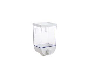 Contenedor Organizador Pared Cereales Azúcar Especies 1 Litro. Blanco