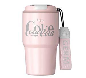 Vaso Termico Coca Cola Rosado 590ml | Mug Termico Enjoy Acero
