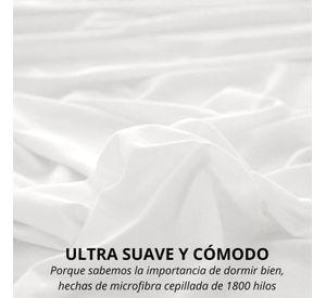 Funda Plumon Duvet Edredon 1800 Hilos Microfibra Sabana Az