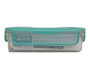 HERMETICO PP 900ML RECTANGULAR  VERDE